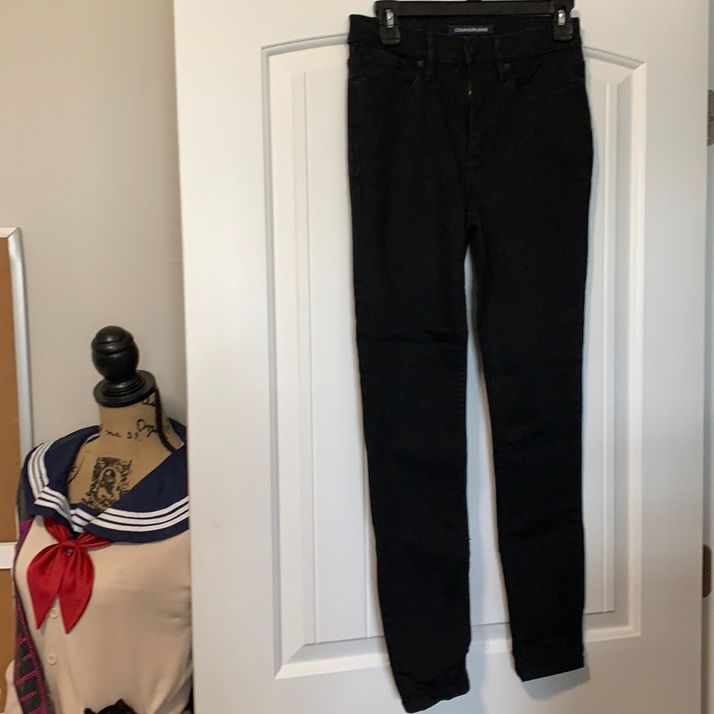 199) Calvin Klein Black Jeans, Size 4/27